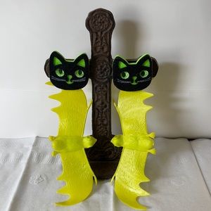 Halloween clip on earrings .